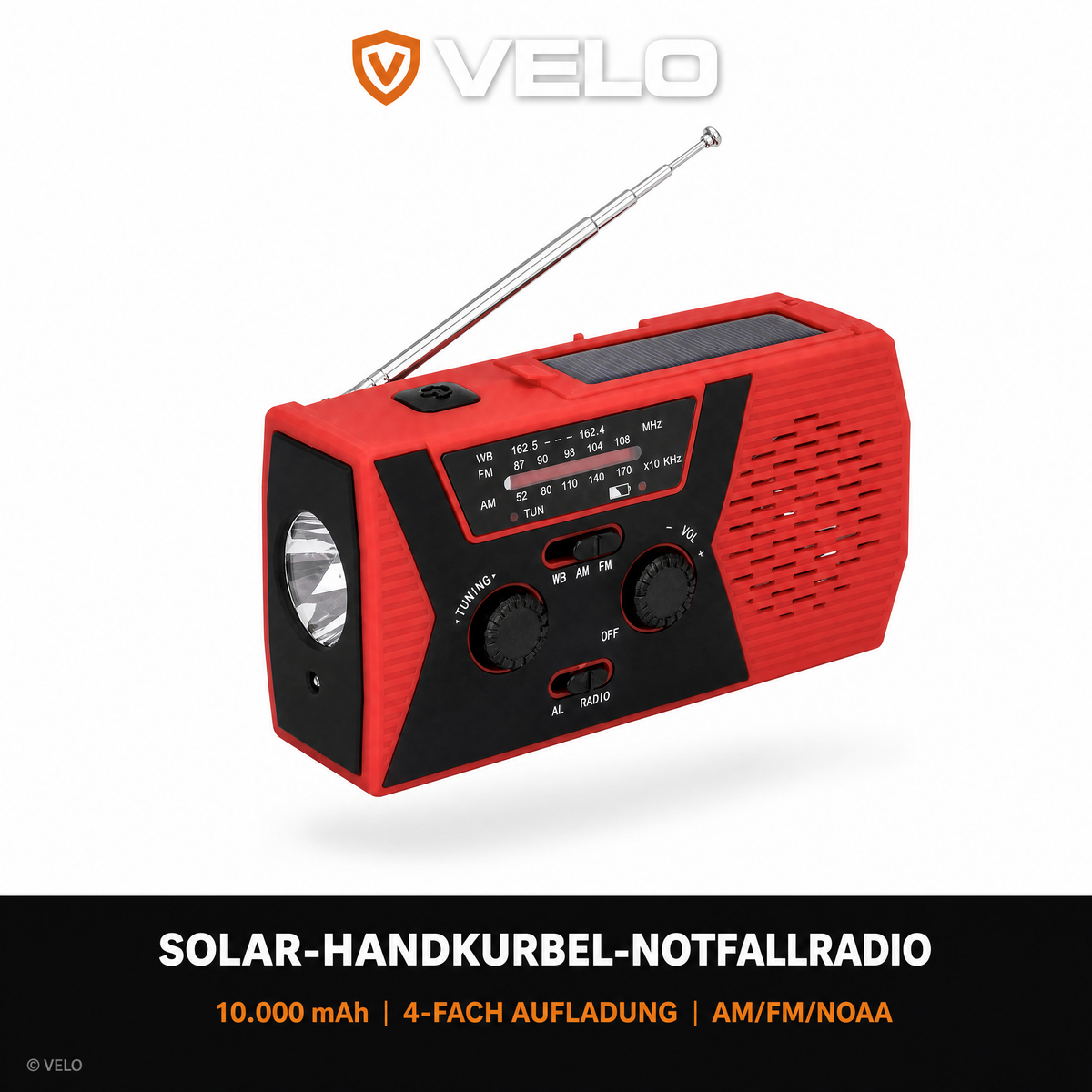 Velo Rettung-Radio 4-in-1 Gerät
