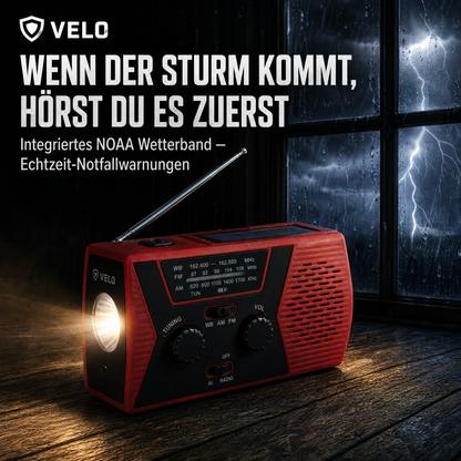 Velo Rettung-Radio 4-in-1 Gerät