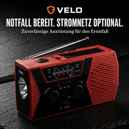 Velo Rettung-Radio 4-in-1 Gerät
